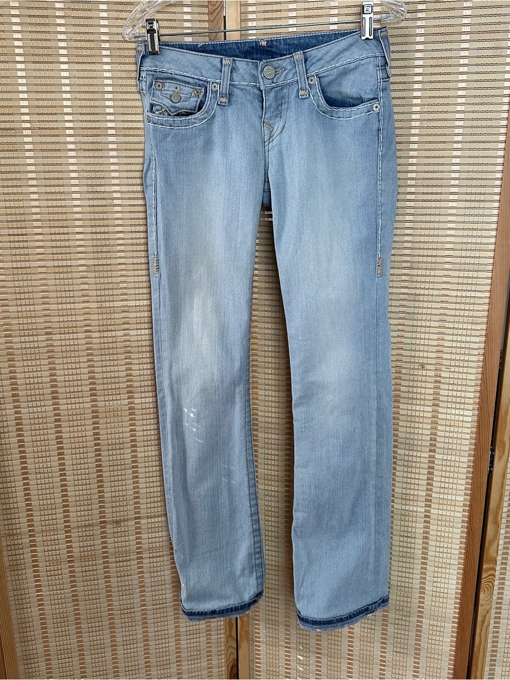 Y2K True Religion Becky Super T Bootcut Jeans — Light Wash, Size 13